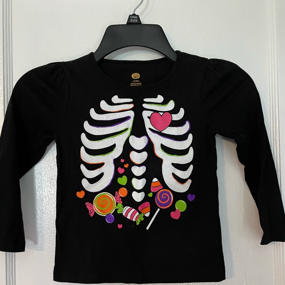 Skeleton with candy Halloween shirt